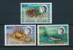 [49224] British Indian Ocean Territory 1970 Marine life fish crabs  MNH