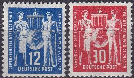 DDR  #49-50  F-VF Unused  CV $14.50  (Z6913)