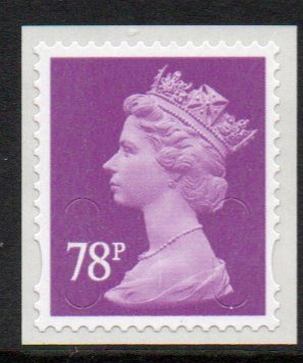 Great Britain Sc MH433 2013 78 red lilac QE II Machin Head stamp mint NH