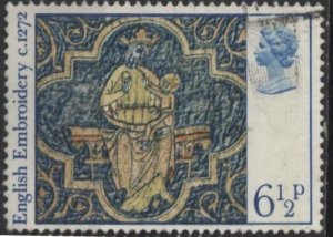 Great Britain 798 (used) 6½p Christmas 1976, embroidery (1976)