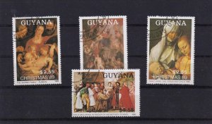 SA15c Guyana 1989 Christmas - Paintings used stamps