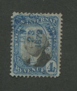 1871 US Documentary Revenue Stamp #R106 Used VF