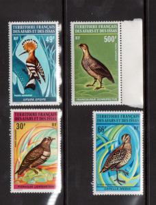 Afars & Issas #C62 - #C65 VF/NH Bird Set