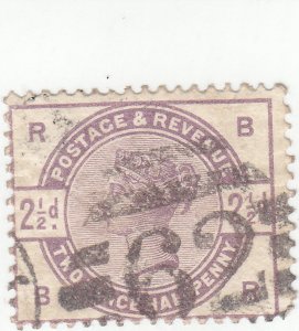 Scott # 101 - 2 1/2 p  Lilac - Queen Victoria - Used - Wmk 30 - SCV $18.00
