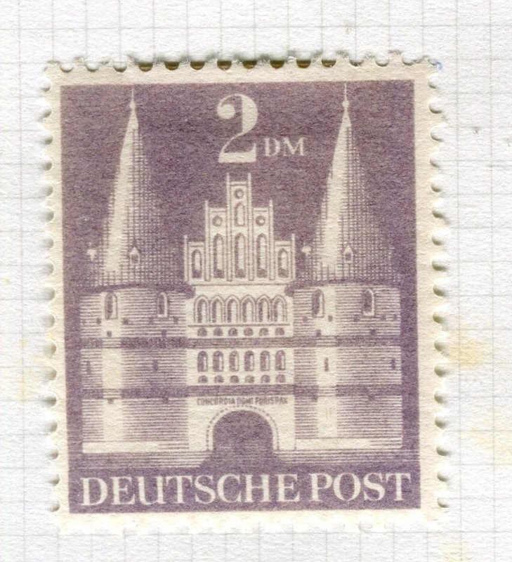 GERMANY; BIZONE ALLIED OCCUPATION 1948 early Buildings issue Mint hinged 2DM