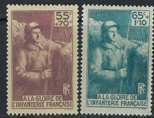 France B71-72 MH 1938 set (ak3429)