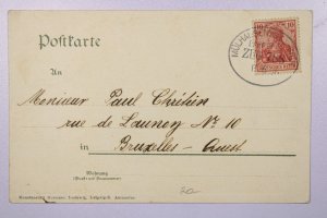 Germany 1906 Card / Alsace RPO Cancel - L39313