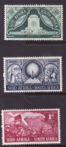 South Africa-Sc#112-14- id8-unused og NH set-Voortrekker monument-1949-