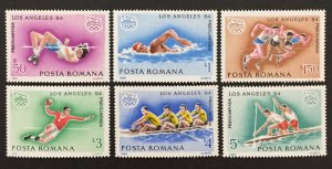 Romania 1984 #3184-9(6), 1984 Olympics, MNH.