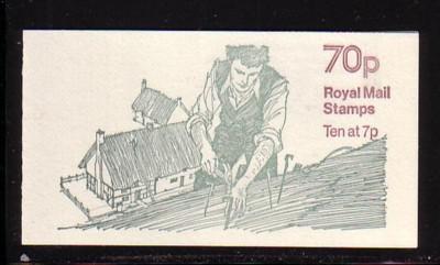 Great Britain Sc BK326 1978 Thatching 70 p booklet NH