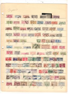 JAPAN COLLECTION ON STOCK SHEET MINT/USED