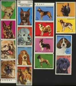 Paraguay Canine Dogs Animals Latin America Postage Topical Stamp Collection MNH