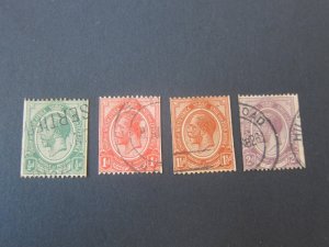 Niger Coast Protectorate 1913 Sc 17-20 set FU