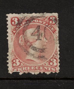 Canada #25 Used With 2 Ring 40 Cancel