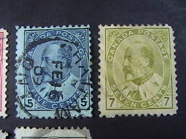 CANADA # 89-95--USED-------COMPLETE SET---KEVII---1898