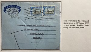 1963 Salisbury Southern Rhodesia Philatelist Air Letter Cover To London England