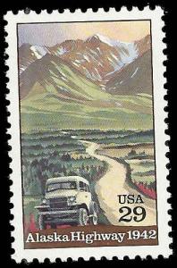 # 2635 MINT NEVER HINGED ALASKA HIGHWAY 50TH ANNIV.     VF+