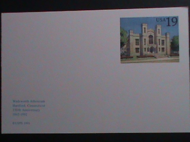 ​UNITED STATES-1991-150TH ANNIV:-WADSWORTH ALHENEUM-HARTFORD,CONNECTICUT-MNH-