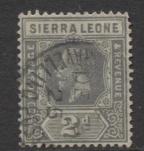 Sierra Leone - Scott 106 - KGV - Definitive -1912 - FU- Single 2d Stamp