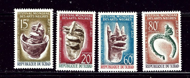 Chad 121-24 MLH 1966 set