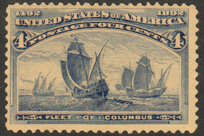 U.S. 233 (SCV$140.00) VF, never hinged**, 1893