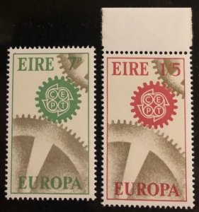 Ireland Scott# 232-233 F/VF NH Unused  Europa Cat. $5.90