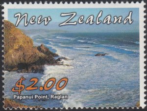 New Zealand 2002 MNH Sc #1804 $2 Papanui Point Raglan