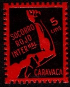 1937 Spain Civil War 5 Centimos Charity Caravaca S. R. I. Int'l. Red Aid