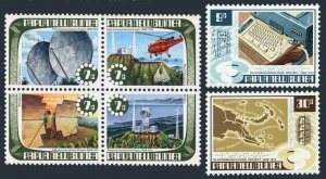 Papua New Guinea 359-364, MNH. Mi 234-239. Relay station, Map, Helicopter, 1973.