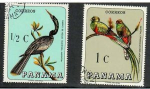 Panama; Scott 478-478C; 1967; Precanceled; NH; Birds