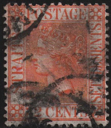 Straits Settlement # 56 Used  VF CDS   Cat $ 3