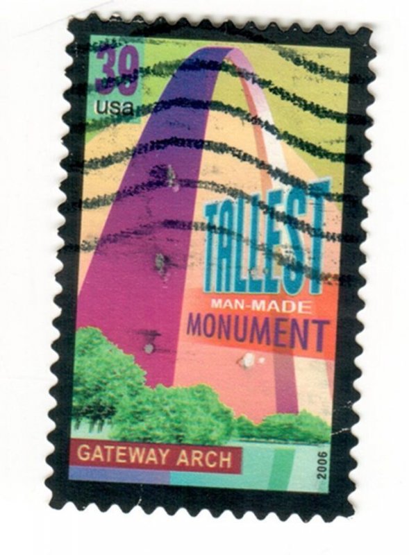 4044 Wonders of America used off paper single