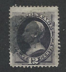 #151 used, 12c. Clay, JUMBO,  SCV $200 Free INSURED SHIPPING