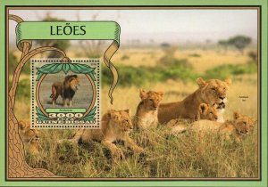 Lions Stamp Panthera Leo Wild Animal Souvenir Sheet MNH #8888 / Bl.1535