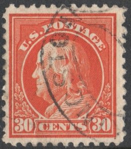 SC#516 30¢ Franklin Single (1917) Used