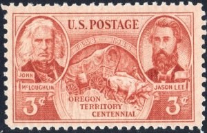 SC#964 3¢ Oregon Territory Single (1948) MNH