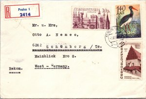 Czechoslovakia 1960s - Registered Mail - Prague - F59148