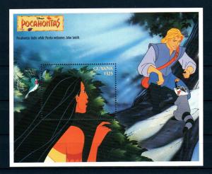 X0 Disney 284  Guyana SC# 2988 Pocahontas Souvenir Sheet