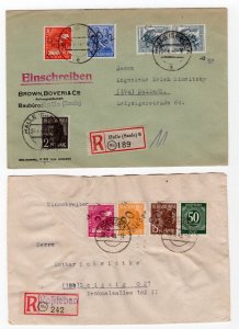 GERMANY SOVIET ZONE HOP BEZIRKSHANDSTEMPEL LOVELY LOT COVERS ALL GENUINE 213