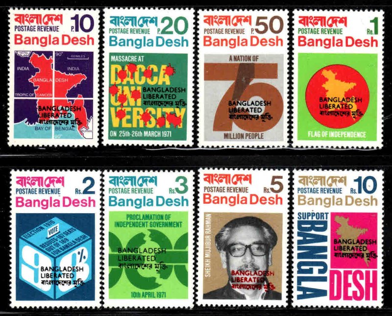 Bangladesh # 9-16 ~ Cplt Set of 8 ~ Mint, NH