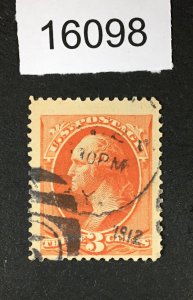 MOMEN: US STAMPS # 214 CANCELLED S USED LOT #16098