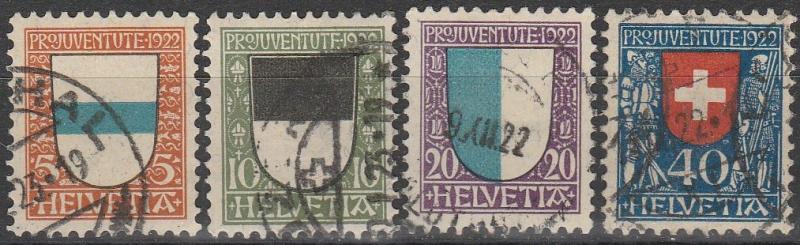 Switzerland #B21-4 F-VF Used  CV $58.00  (D2040)