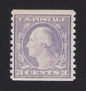 US #456 1914-16 Violet Type I Wmk 190 Perf 10 Vert MNH F-VF Scv $525