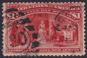 #241 Used, Fine, Thin (CV $575 - ID47319) - Joseph Luft