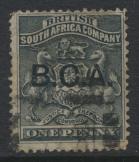 British Central Africa  SG 1 SC# 1  BSAC Opt B.C.A. used see details