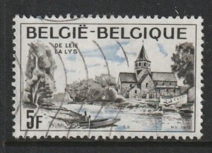 1976 Belgium - Sc 963 - used VF - 1 Single - River Lys and St Martin's C...