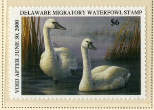 US DE20 DELAWARE STATE DUCK STAMP 1999 MNH SCV $12.00 BIN $6.00