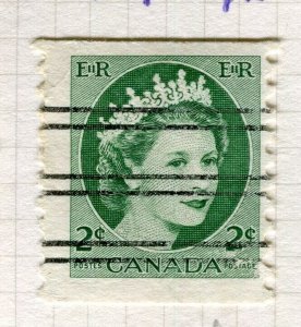 CANADA; 1954 early QEII issue Coil Stamp fine used 1c. value