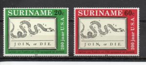 Surinam 458-459 MNH