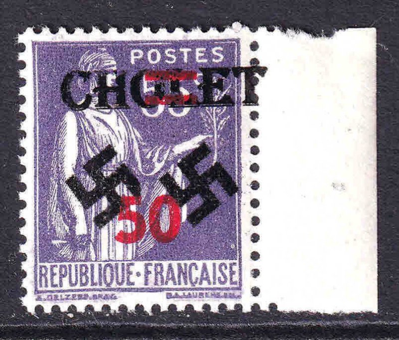 FRANCE 401 CHOLET OVERPRINT OG NH U/M VF BEAUTIFUL GUM